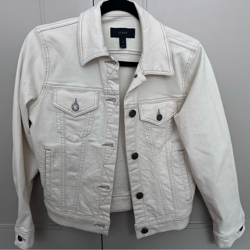 J. Crew Off-White Denim Jacket